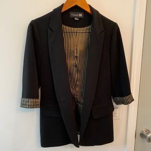 Black Blazer with Gold